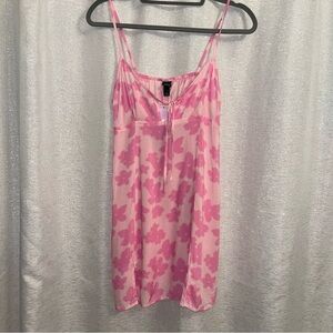 Pink Floral Slip Dress